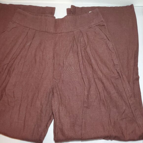 Abercrombie & Fitch Chocolate Wide Leg Trousers - Picture 11 of 14